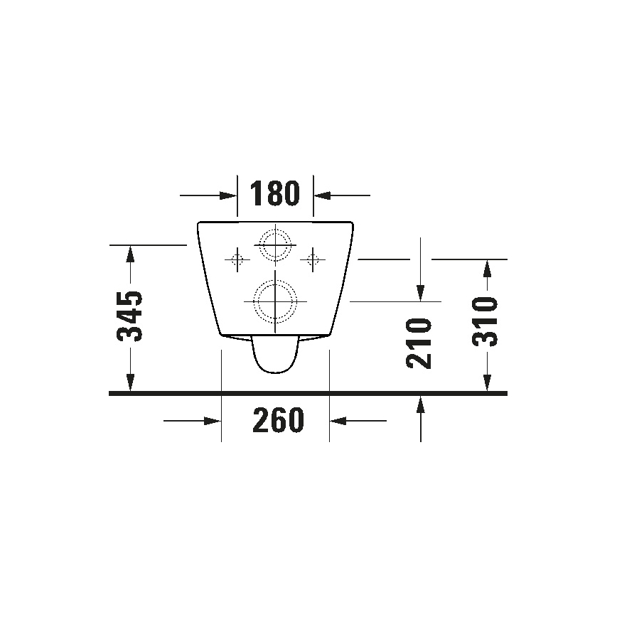 Duravit 29030900212 - Підвісний безободковий унітаз D-CODE, кераміка/глянцево-білий