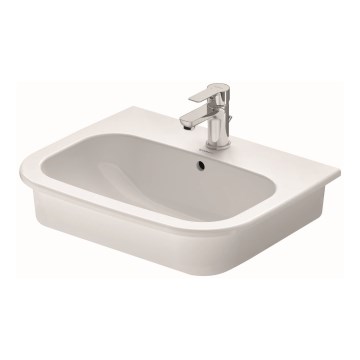 Duravit 337540000 - Вбудований умивальник D-CODE 54,5x43,5 см кераміка/глянцево-білий