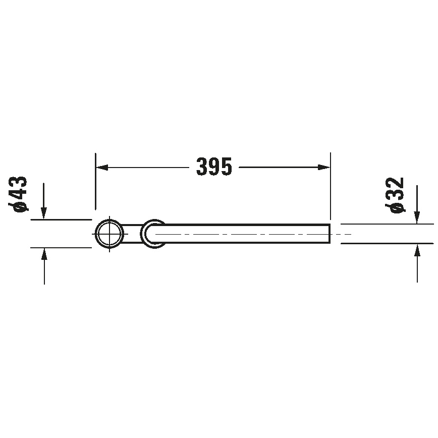 Duravit 50260000 - Сифон для умивальника UNIVERSAL блискучий хром