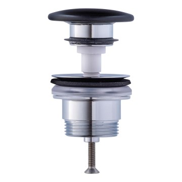 Duravit 50791300 - Злив для умивальника PUSH-OPEN, діаметр 6,5 см, матовий антрацит