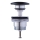 Duravit 50791300 - Злив для умивальника PUSH-OPEN, діаметр 6,5 см, матовий антрацит