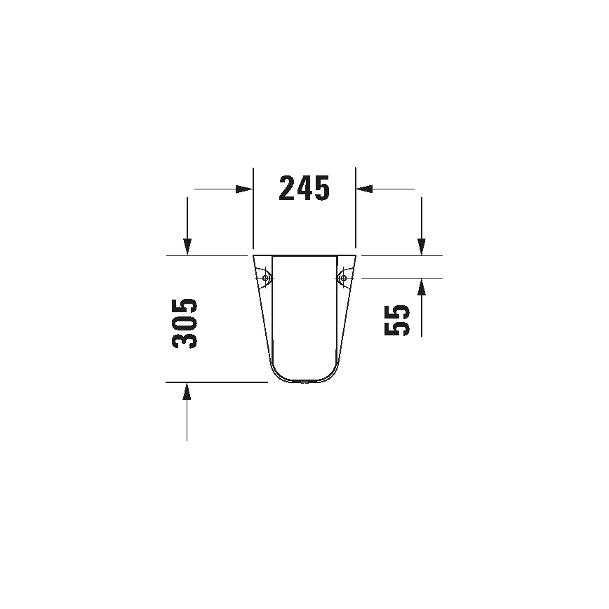 Duravit 8571800002 - Крышка для сифона D-CODE 30x26,8 см керамика/белый глянец