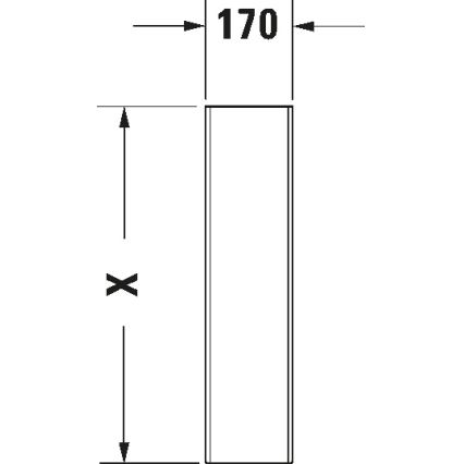 Duravit 8632700002 - Кришка для сифона D-CODE 70,5x19 см кераміка/білий глянець