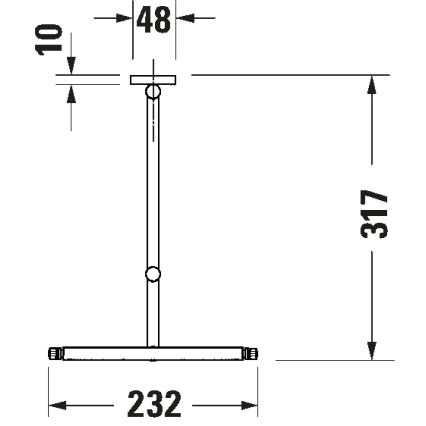 Duravit 99121000 - Настенное косметическое зеркало D-CODE, глянцевый хром