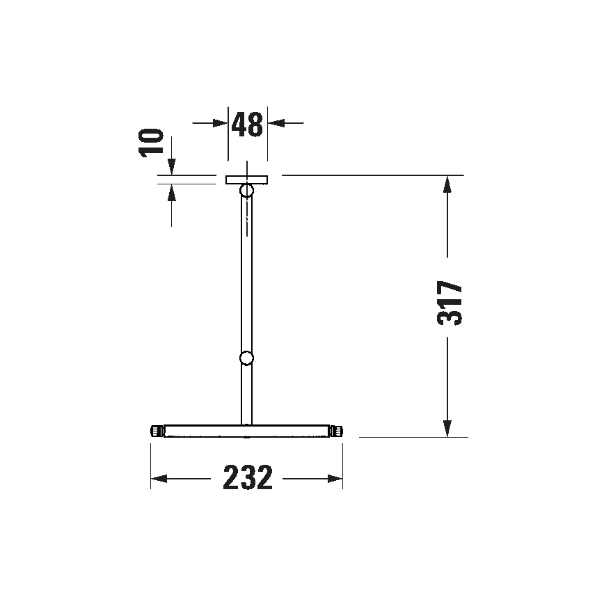 Duravit 99121000 - Настенное косметическое зеркало D-CODE, глянцевый хром
