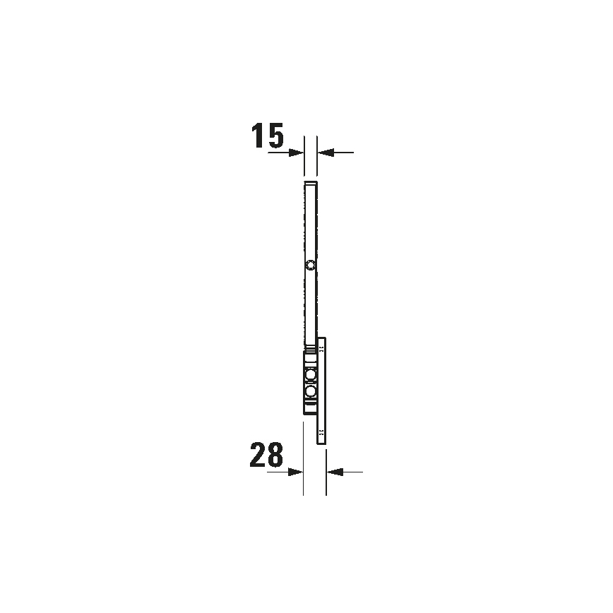Duravit 99121000 - Настенное косметическое зеркало D-CODE, глянцевый хром