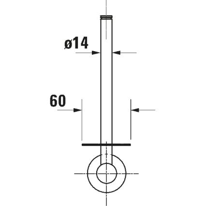 Duravit 99154600 - Держатель туалетной бумаги D-CODE матовый чёрный