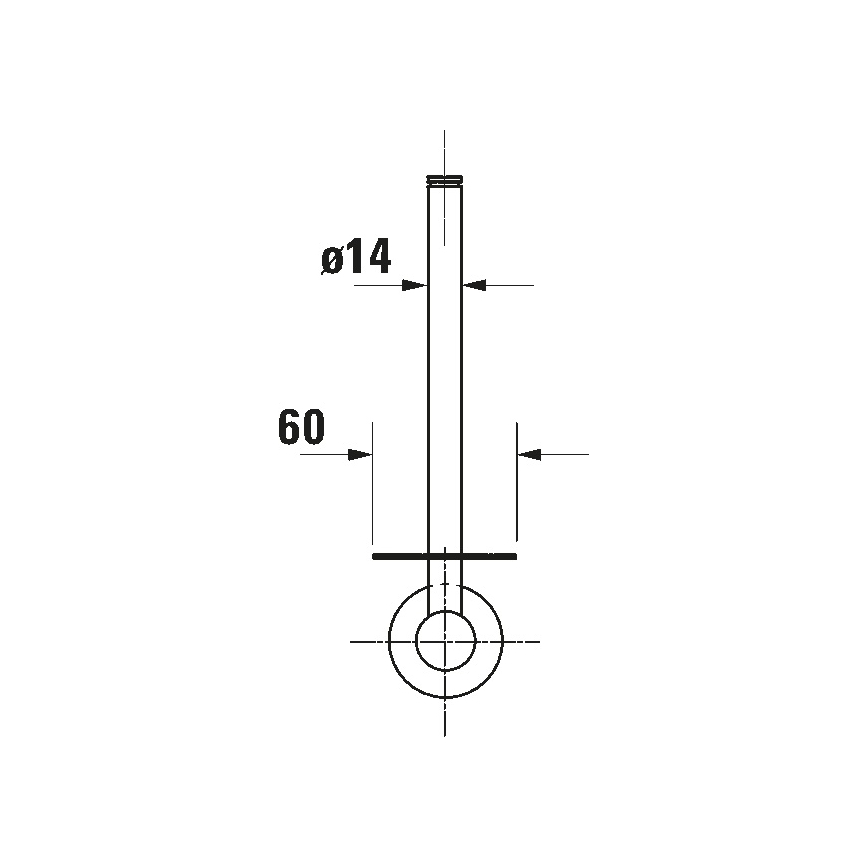 Duravit 99154600 - Держатель туалетной бумаги D-CODE матовый чёрный