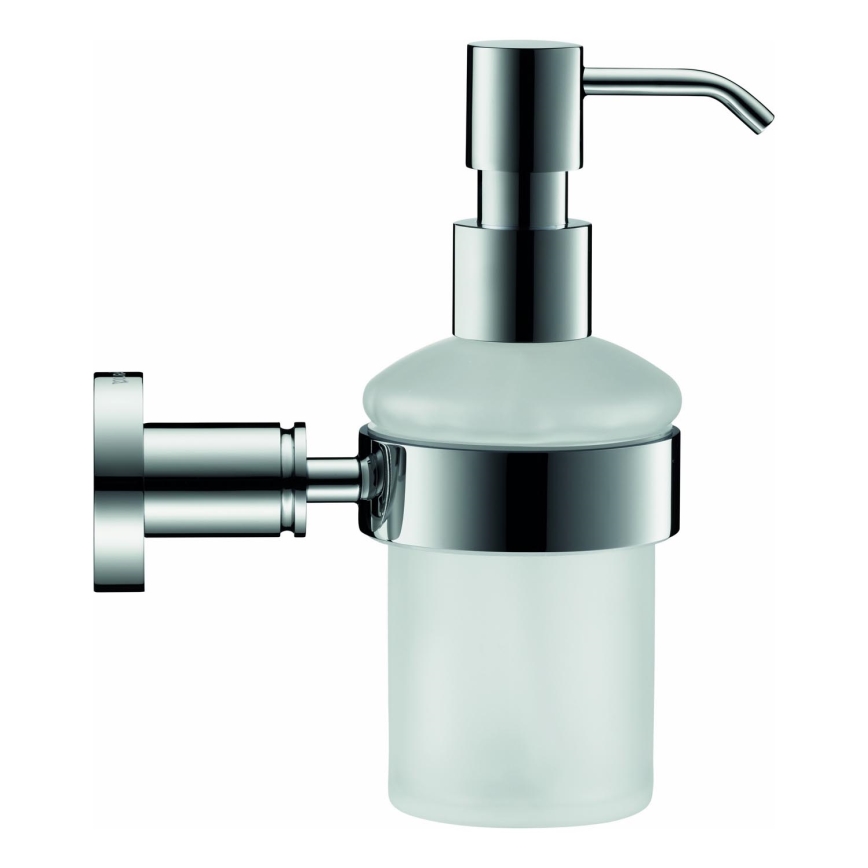 Duravit 99161000 - Настенный дозатор мыла D-CODE 390 мл молочное стекло/полированный хром
