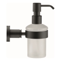 Duravit 99164600 - Настенный дозатор мыла D-CODE 390 мл молочное стекло/матовый черный
