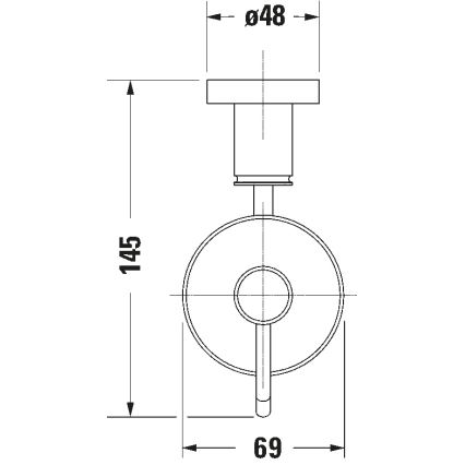 Duravit 99164600 - Настенный дозатор мыла D-CODE 390 мл молочное стекло/матовый черный