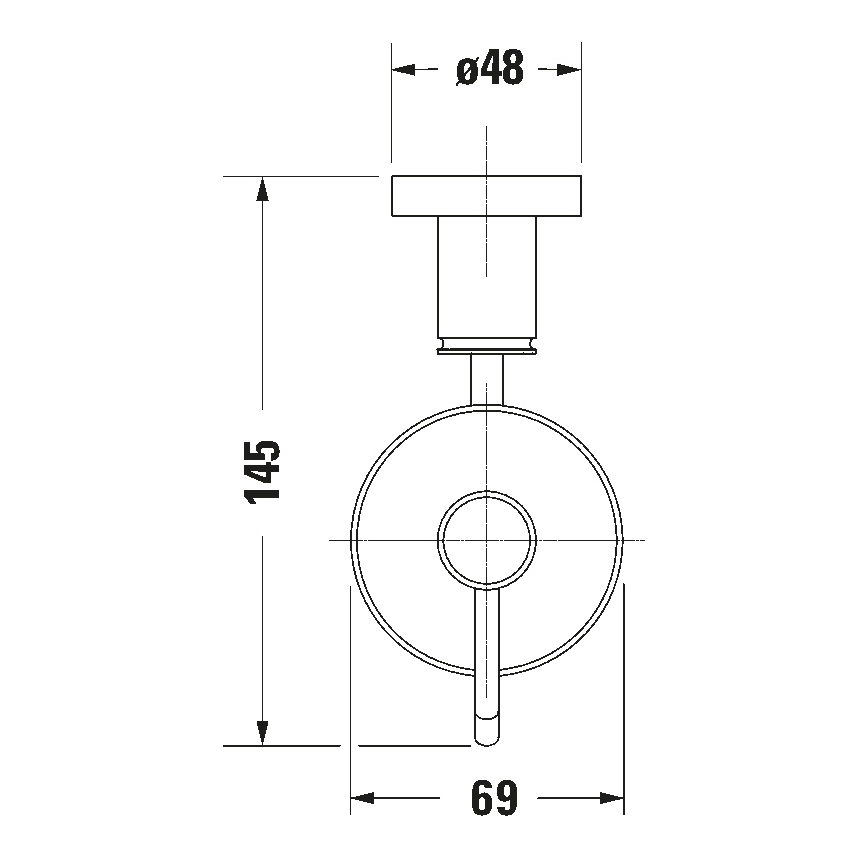 Duravit 99164600 - Настенный дозатор мыла D-CODE 390 мл молочное стекло/матовый черный