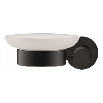 Duravit 99174600 - Настінна мильниця D-CODE, ліва, матова чорна