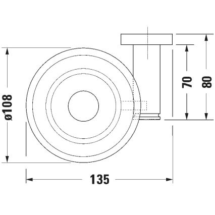 Duravit 99174600 - Настінна мильниця D-CODE, ліва, матова чорна