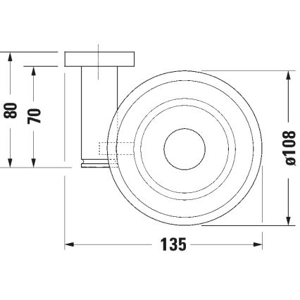 Duravit 99181000 - Настенная мыльница D-CODE, правая, полированный хром