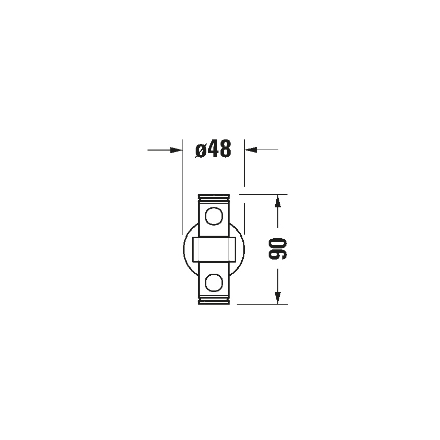 Duravit 99221000 - Настенный полотенцедержатель D-CODE, 44,7 см, глянцевый хром