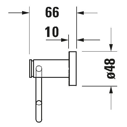 Duravit 99261000 - Тримач туалетного паперу D-CODE, глянцевий хром