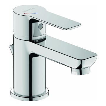 Duravit DC1013001010 - Змішувач для умивальника + донний клапан D-CODE, глянцевий хром