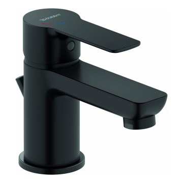 Duravit DC1013001046 - Змішувач для умивальника + зливний механізм D-CODE матовий чорний