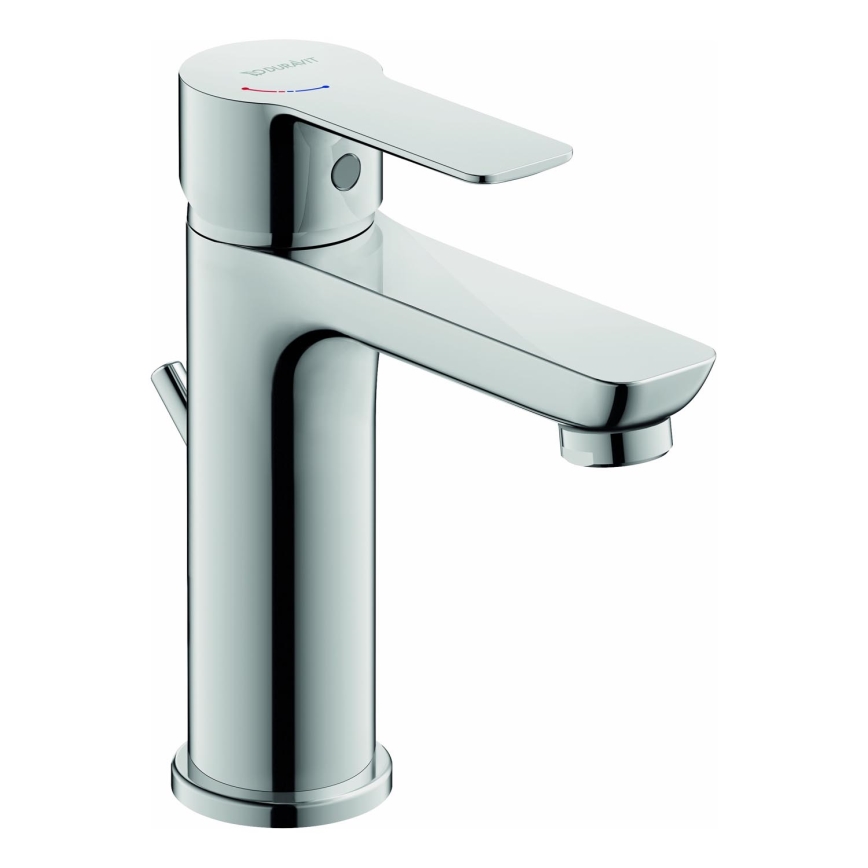 Duravit DC1023001010 - Змішувач для умивальника D-CODE з донним клапаном, блискучий хром