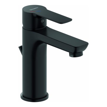 Duravit DC1023001046 - Змішувач для умивальника + донний клапан D-CODE матово-чорний