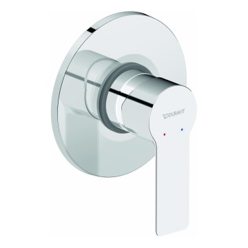 Duravit DC4210007010 - Душевой смеситель для скрытого монтажа D-CODE, глянцевый хром