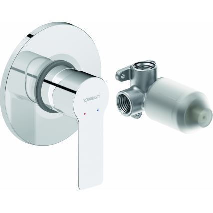 Duravit DC4210007010 - Душовий змішувач для вбудованого монтажу D-CODE глянцевий хром