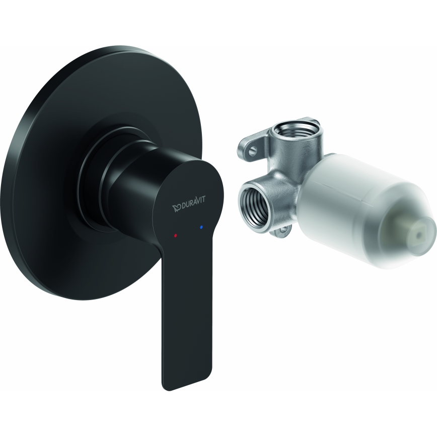Duravit DC4210007046 - Змішувач для душу для прихованого монтажу D-CODE матово-чорний