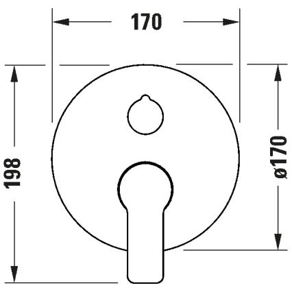 Duravit DC4210012010 - Душовий змішувач D-CODE для прихованого монтажу, полірований хром