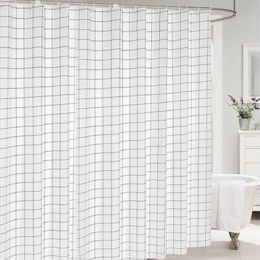 Душевая занавеска TORO EASY 178x199 см белая/черная