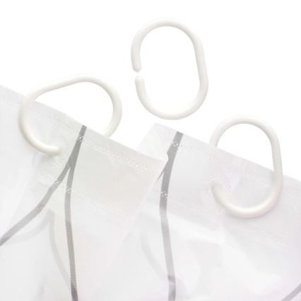 Душевая занавеска TORO EASY 178x199 см белая/жёлтая