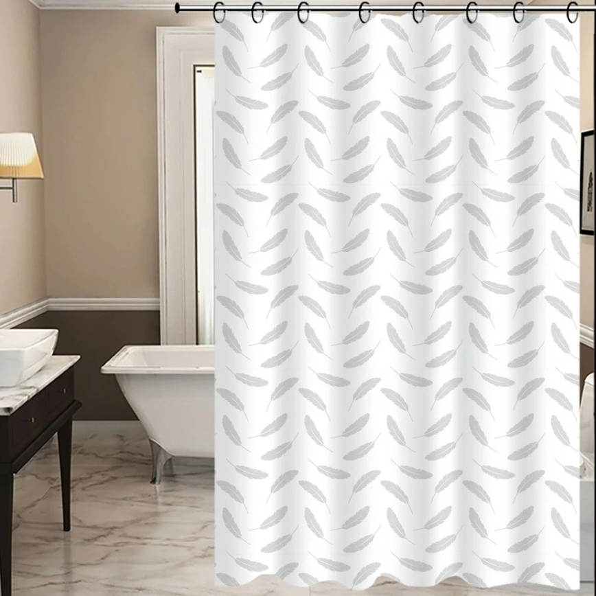 Душевая занавеска TORO PREMIUM 178x199 см листья