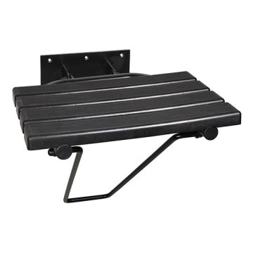 Душевое сиденье 44x46 см, чёрное