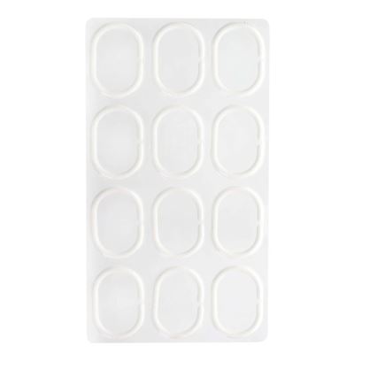 Душова штора TORO EASY 178x199 см білий/сірий