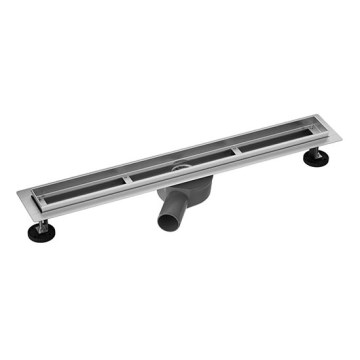 Душовий трап 75x7,6 см, сріблястий/сірий