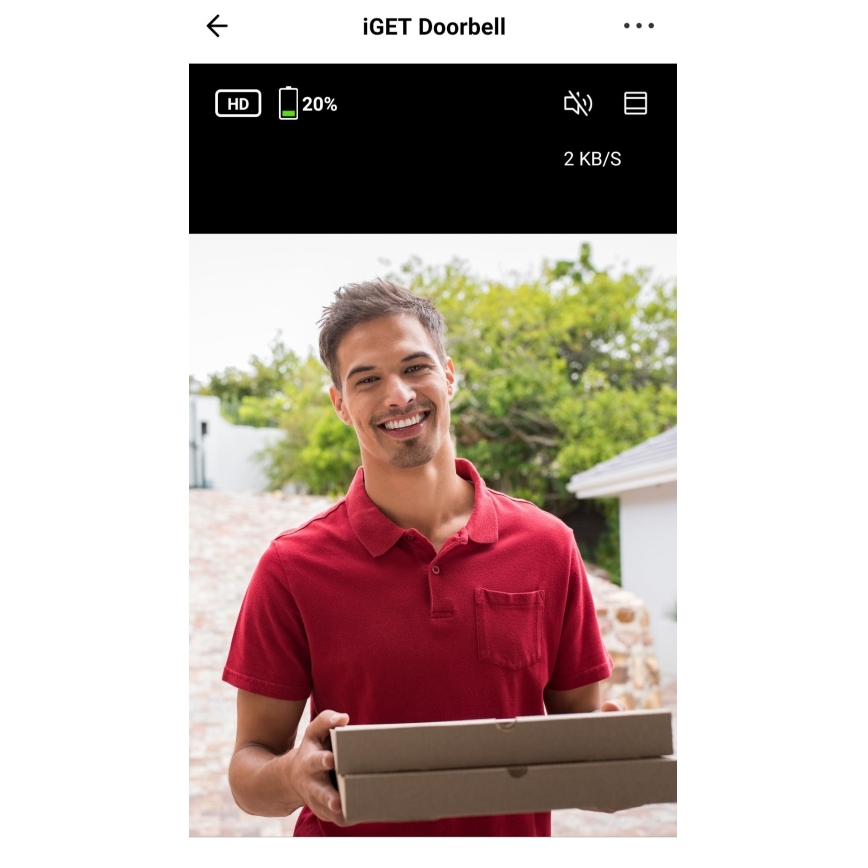 Дверной видеозвонок с датчиком движения Full HD 1080p 5200 mAh IP65 Wi-Fi белая
