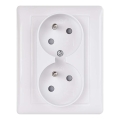Двойная домашняя розетка FRENCH 250V/16A