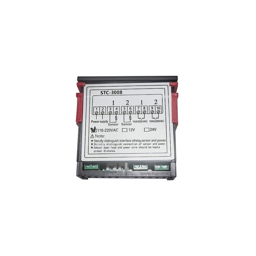 Двойной цифровой термостат 3W/230V