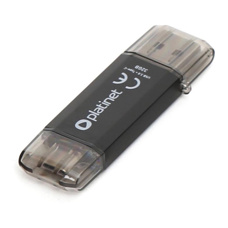 Двойной флэш-накопитель USB 3.0 + USB-C 32GB