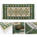 Двосторонній орієнтальний килим KILIM 80x150 см зелений/бежевий