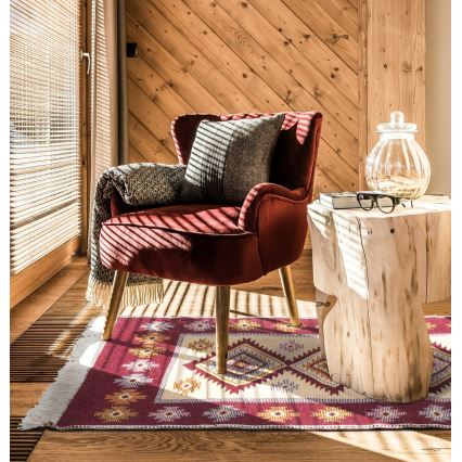 Двусторонний восточный ковер KILIM 80x150 cm красный/бежевый