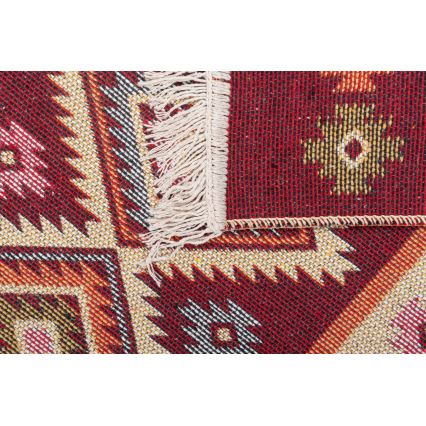 Двусторонний восточный ковер KILIM 80x150 cm красный/бежевый