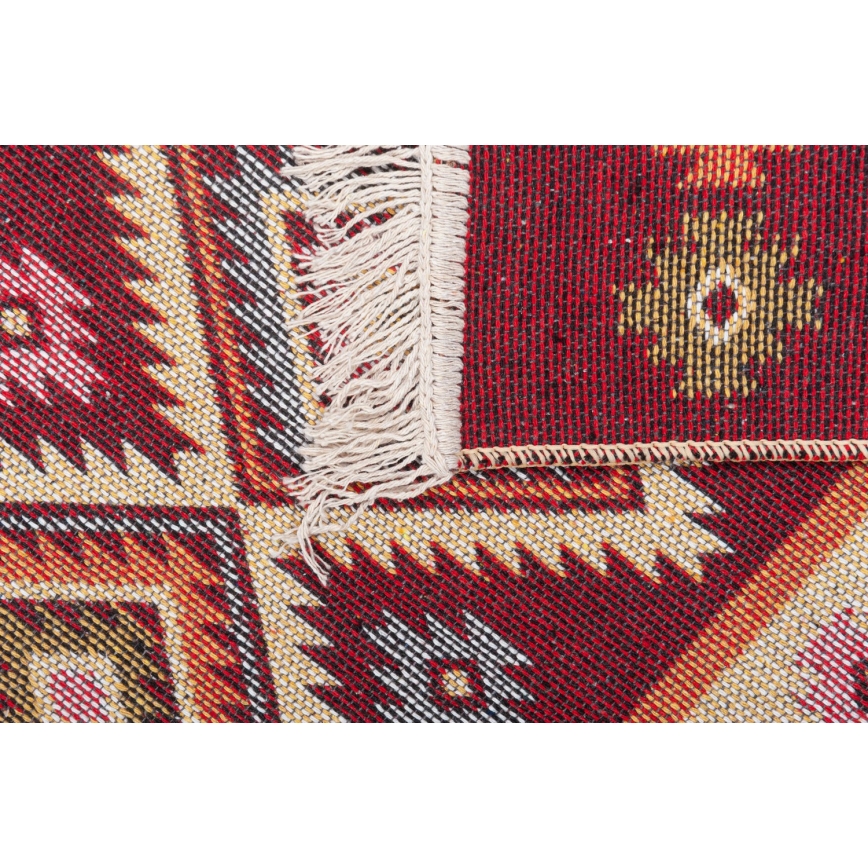 Двусторонний восточный ковер KILIM 80x150 cm красный/бежевый