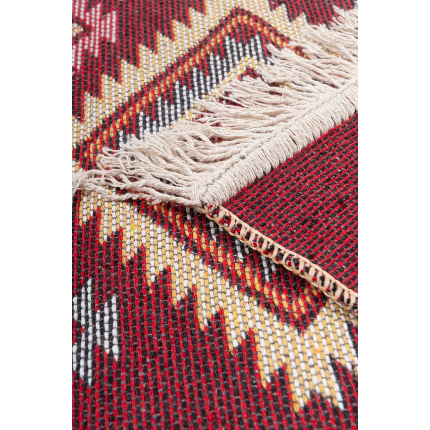 Двусторонний восточный ковер KILIM 80x150 cm красный/бежевый