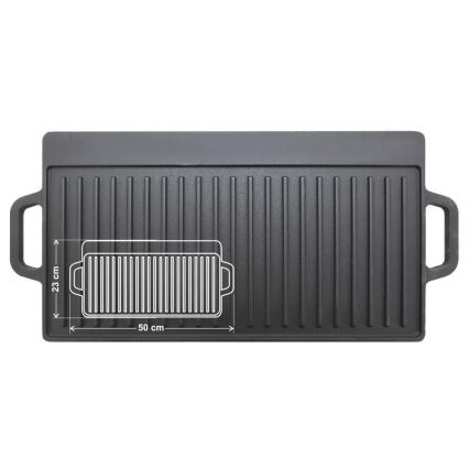 Двусторонняя пластина для гриля 50x23 см