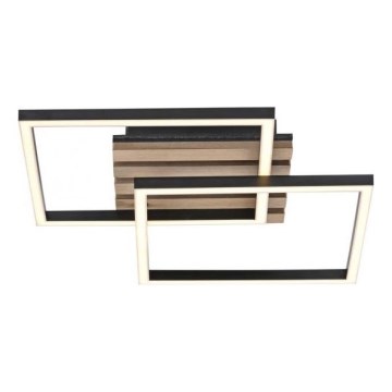 ДЖАСТ ЛАЙТ. 14053-79 - LED стельовий світильник АКУСТИКА LED/15W/230V дуб/чорний