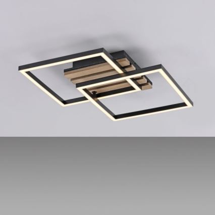 ДЖАСТ ЛАЙТ. 14053-79 - LED стельовий світильник АКУСТИКА LED/15W/230V дуб/чорний