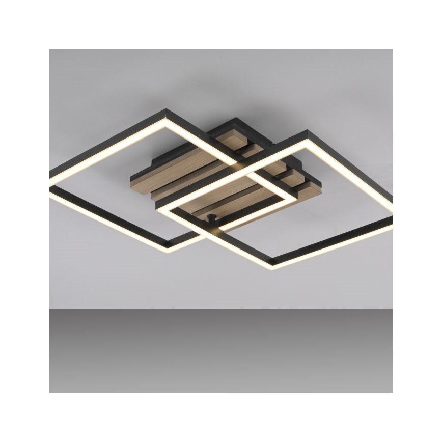 ДЖАСТ ЛАЙТ. 14053-79 - LED стельовий світильник АКУСТИКА LED/15W/230V дуб/чорний