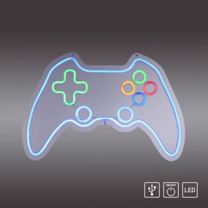 ДЖАСТ ЛАЙТ. 85022-70 - ЛЕД неонова настінна декорація НЕОН ЛЕД/6,5 Вт/5 В геймерська