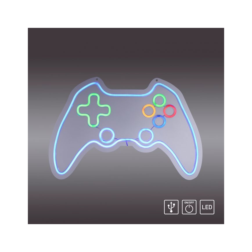 ДЖАСТ ЛАЙТ. 85022-70 - ЛЕД неонова настінна декорація НЕОН ЛЕД/6,5 Вт/5 В геймерська